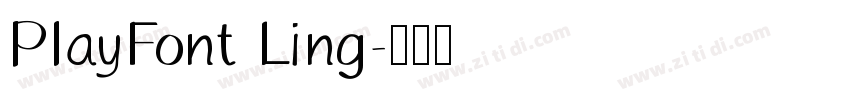 PlayFont Ling字体转换